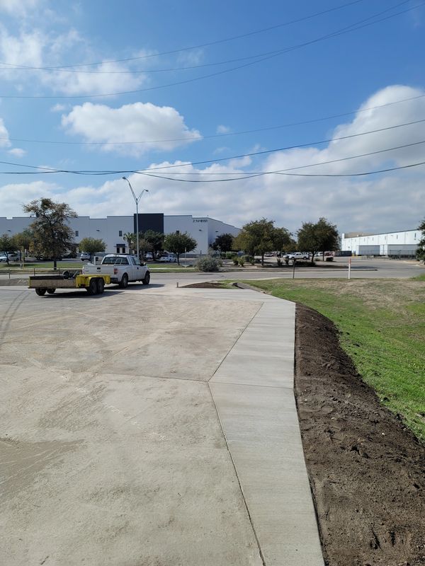 After Commercial Property Concrete Installation In San Antonio TX