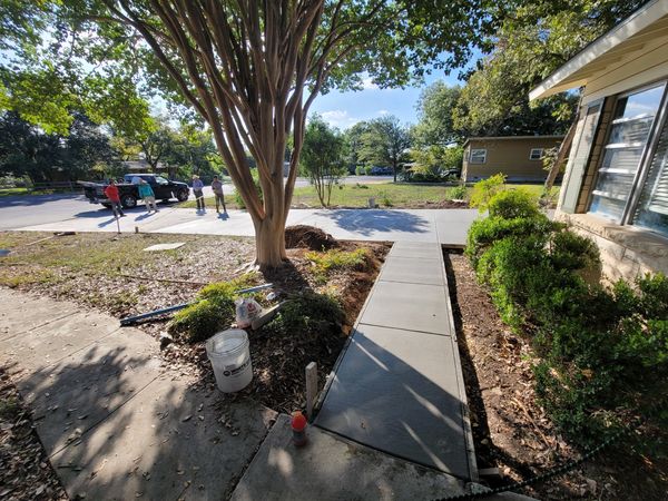 Residential Concrete Walkway & Driveway Install In San Antonio, TX