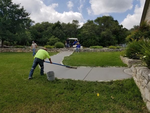 after concrete installation