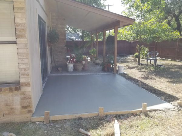 after concrete installation