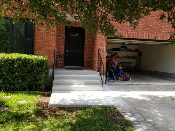 after concrete steps replacement in san antonio texas