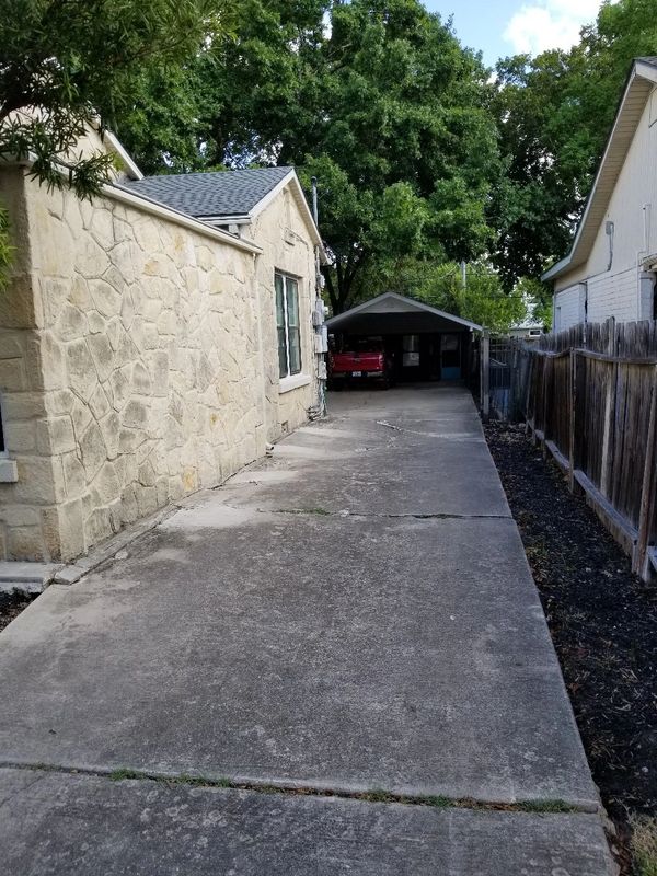 before concrete driveway replacement demolition