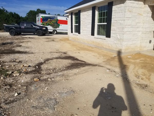 before concrete walkway installation in boerne texas