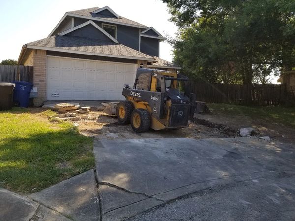 concrete driveway replacement demolition
