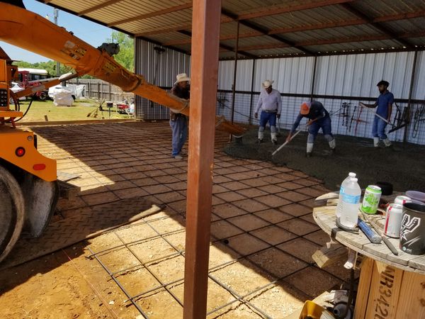 concrete installation