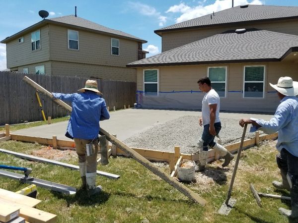 concrete patio addition