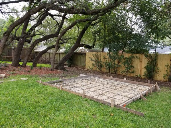 concrete patio addition preparation