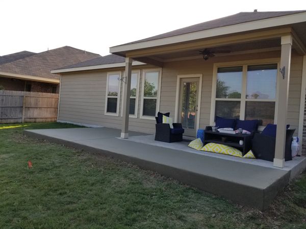 concrete patio extension installation in san antonio texas