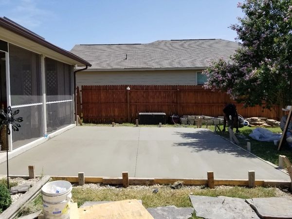 concrete patio installation in converse texas