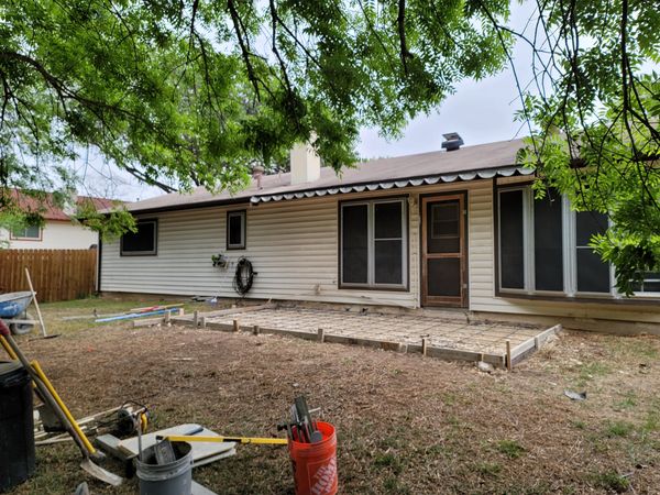 concrete patio replacement preparation in san antonio texas