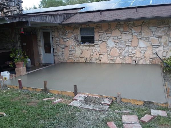 concrete patio