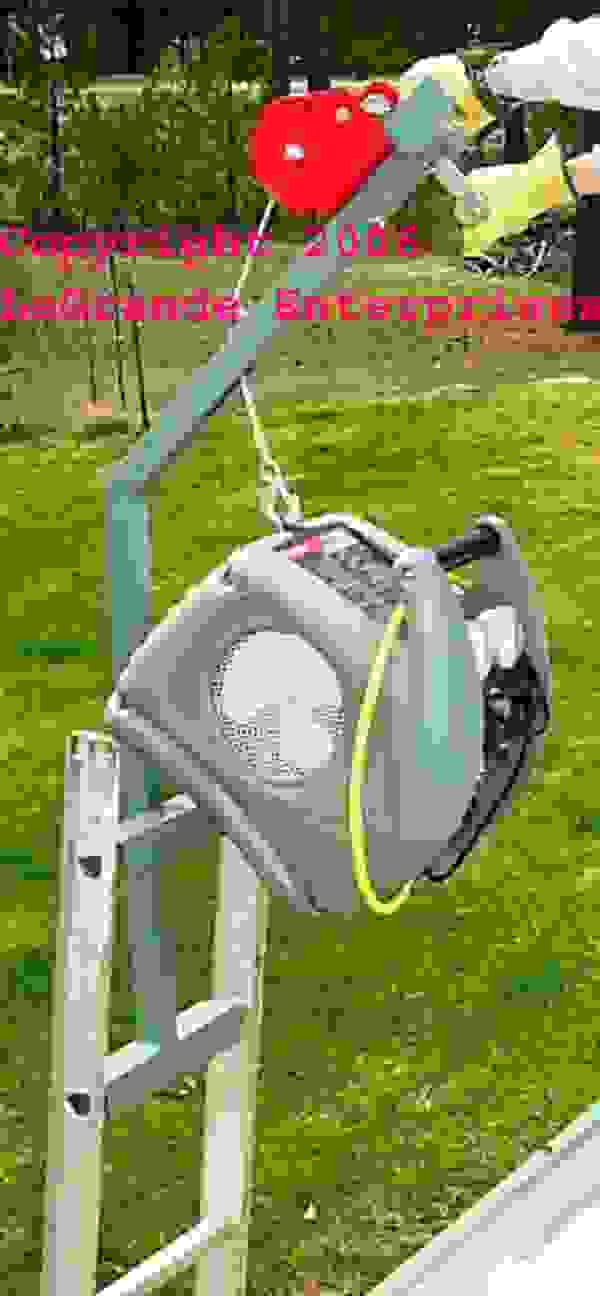 Legrande Enterprises Compressor Hoist, Ladder Crane