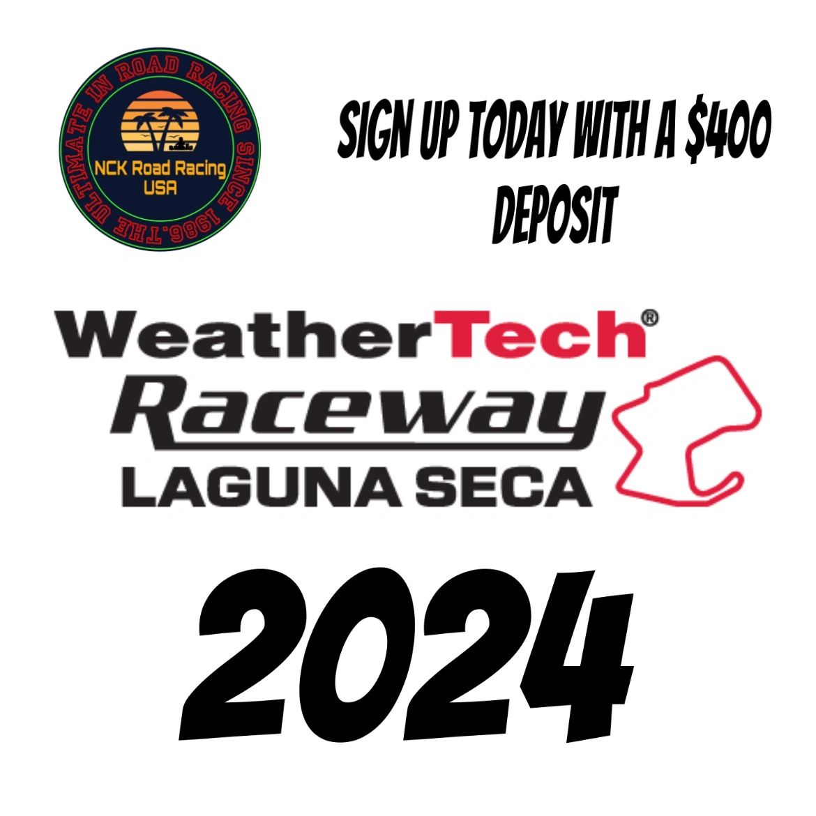 Laguna Seca 2024 Deposits!!