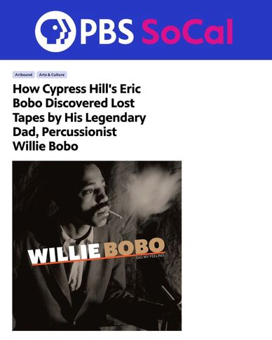 PBS SoCal article on Eric Bobo's discovery of Willie Bobo's lost tapes.