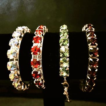 Swarovski bangles and tennis bracelets 