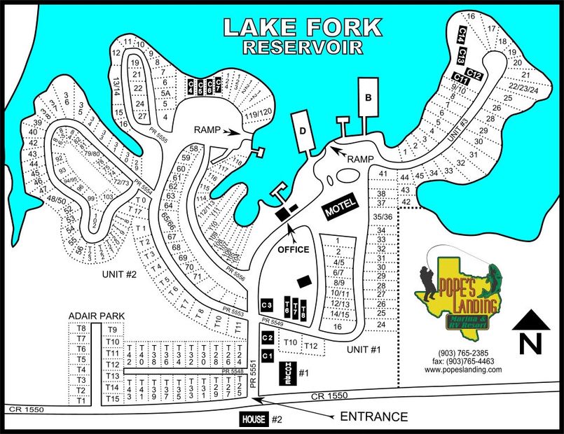 POPE'S LANDING MARINA PARK MAP LAYOUT