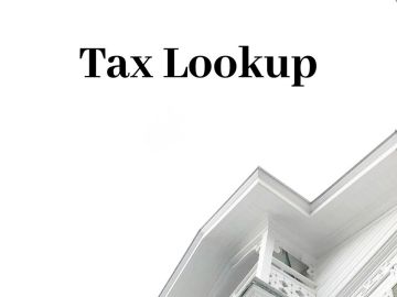 Image that says Tax Lookup