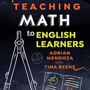 Book cover for teaching math to English learners.