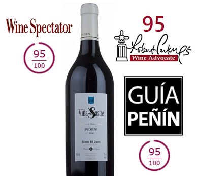 95 PTS WINE SPECTATOR
95 PTS ROBERT PARKER
95PTS GUIA PEÑIÑ