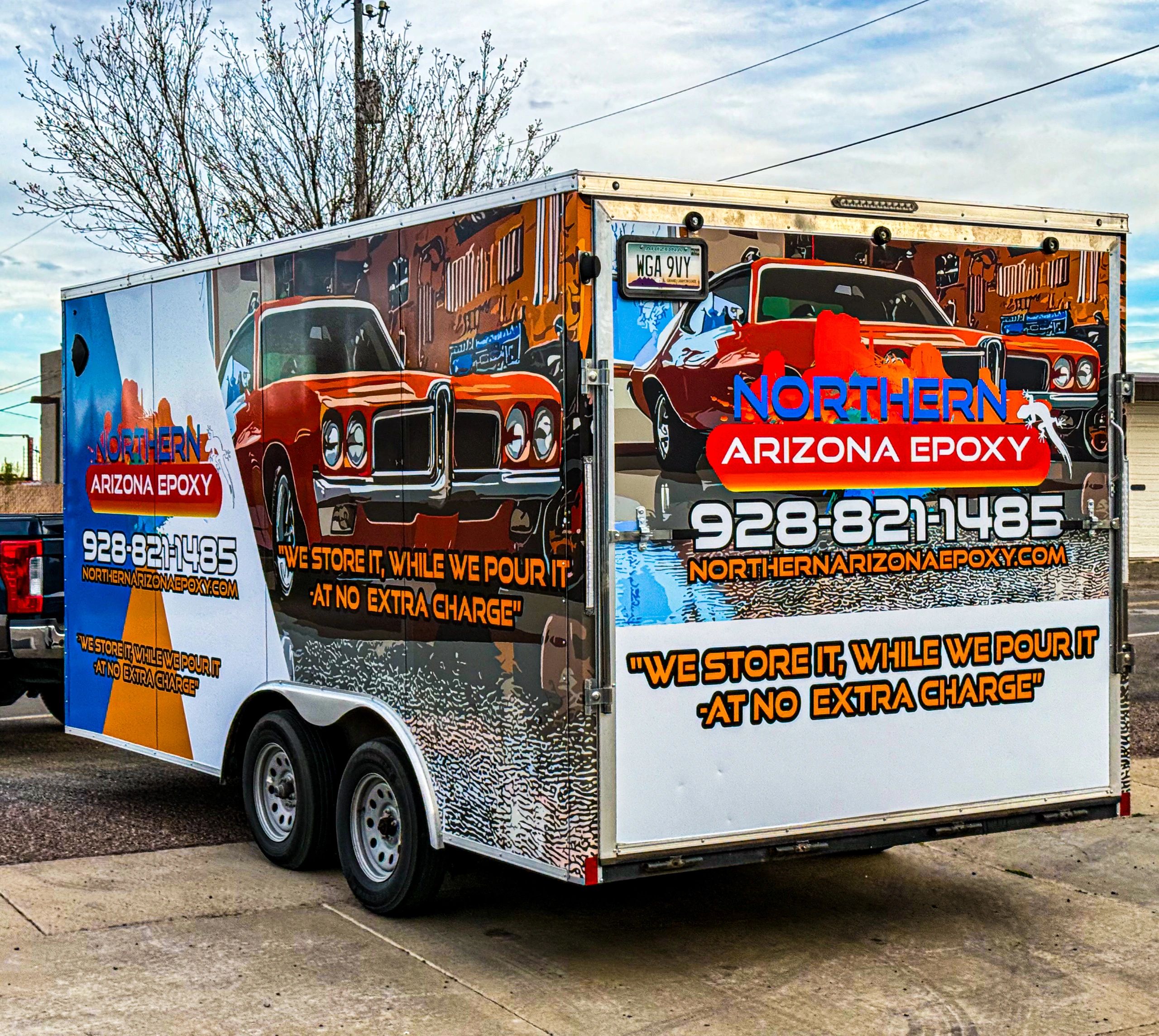 NAZ Epoxy — Full Trailer Wrap | Prescott & Sedona, AZ