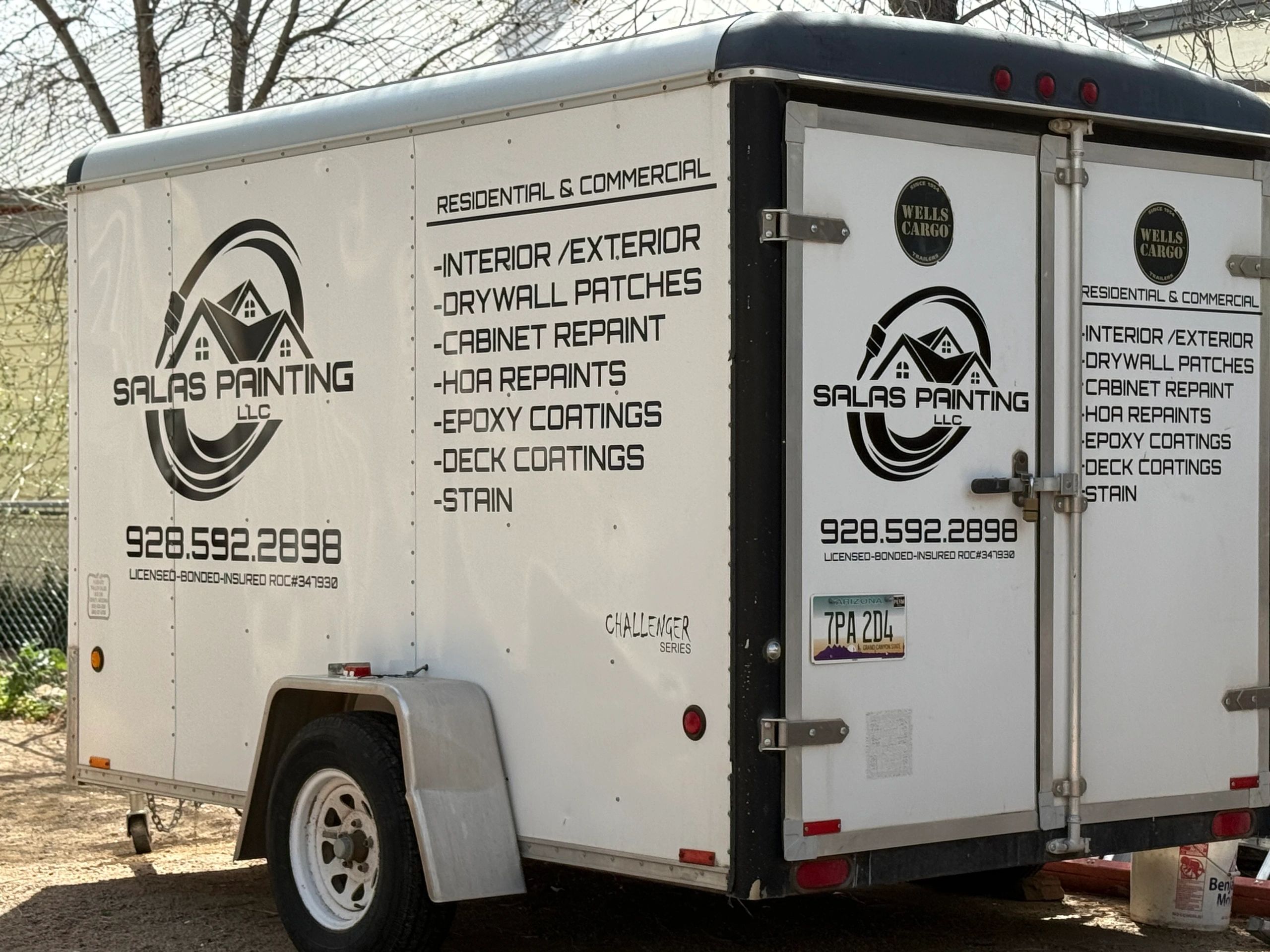Salas Painting — Enclosed Trailer Decals | Cottonwood, AZ