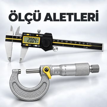 Ölçü aletleri: Kumpas ve mikrometre.