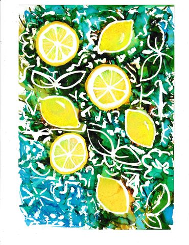 Mediterranean Lemon Pattern