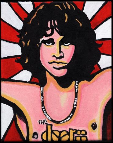 The Doors only Jim Morrison painting by WendyB_Creative