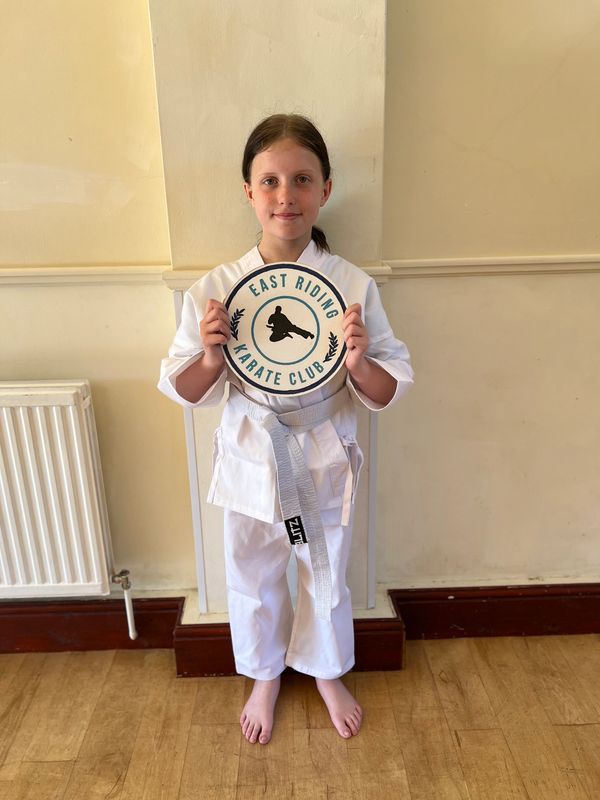 We welcomed Athena to the family. She is now training with our kids karate classes in Hessle.