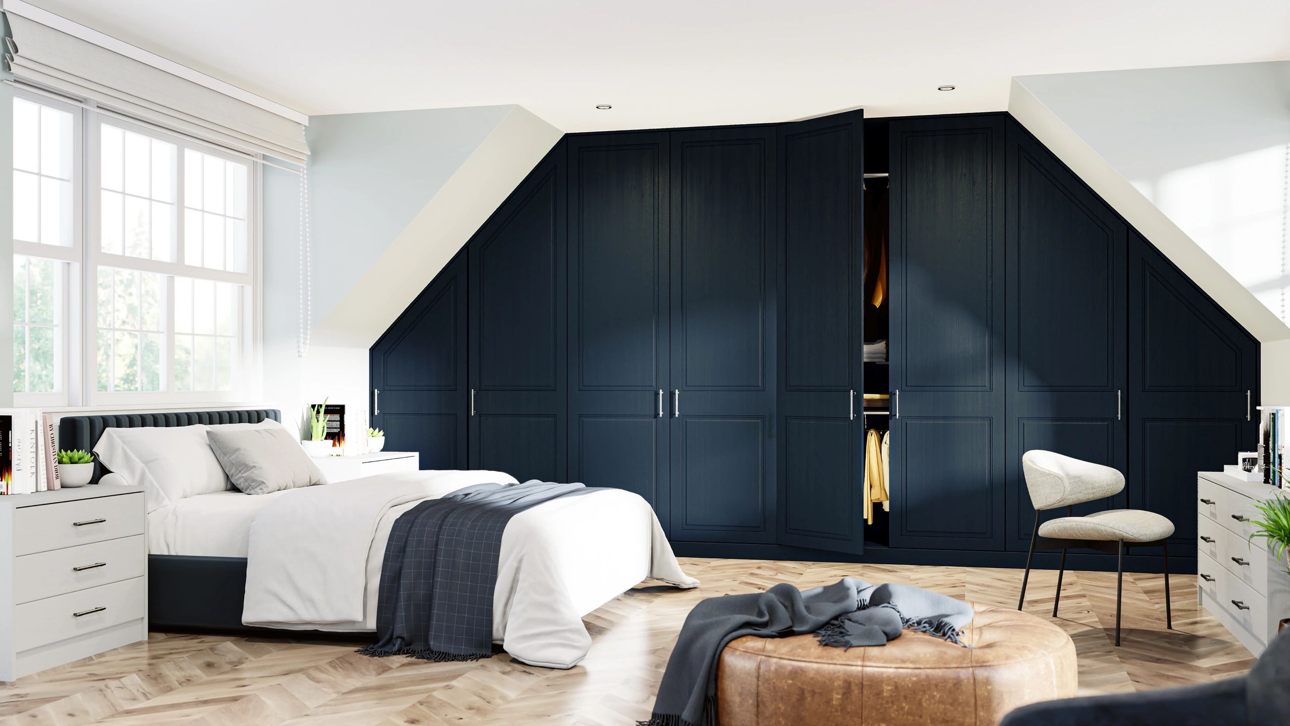 bella-paint-flow-matt-indigo-blue-and-paint-flow-matt-light-grey-carlton-bedroom