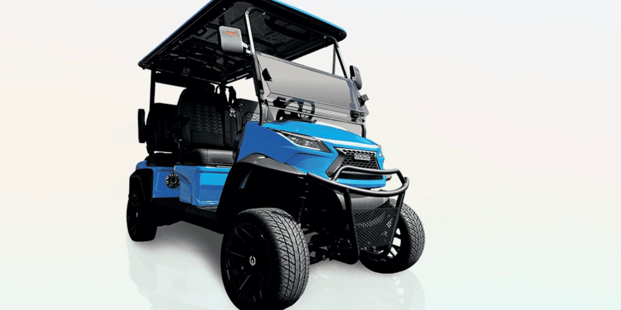 2026 Venom Stealth 4 Blue Electric Golf Cart Port Charlotte FL