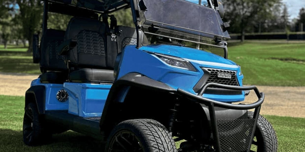 2026 Venom Stealth 4 Lifted Blue Golf Cart South Miami FL