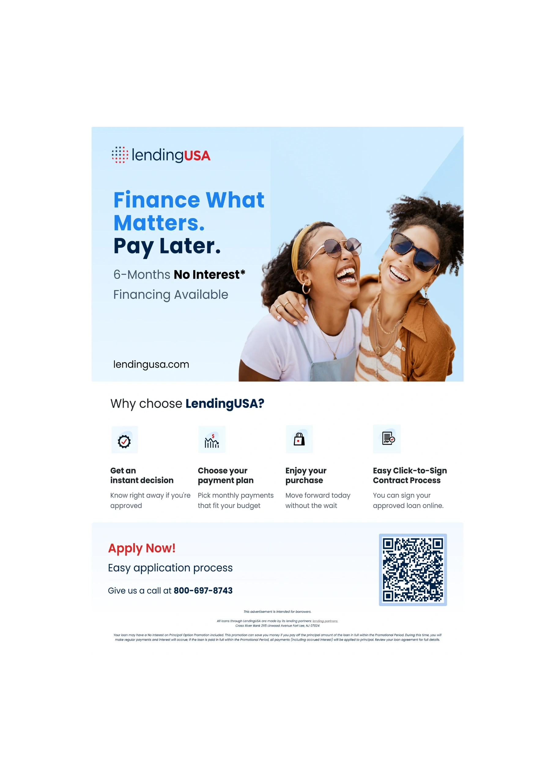 LendingUSA financing information for Anytime Dog Training 