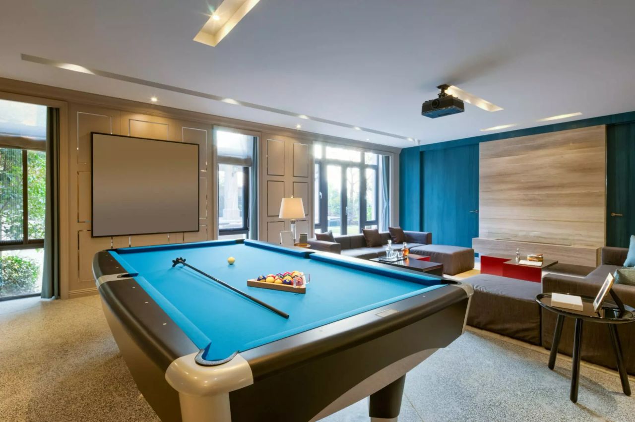 Basement Converted Into Game Room Basement Converted Into Game Room