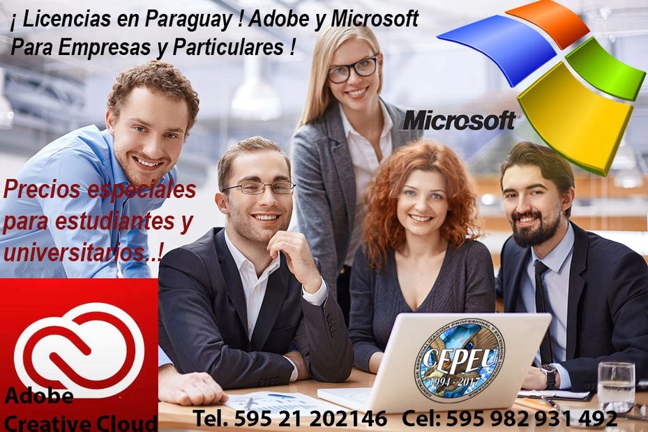 Liciencias de Adobe y Microsoft