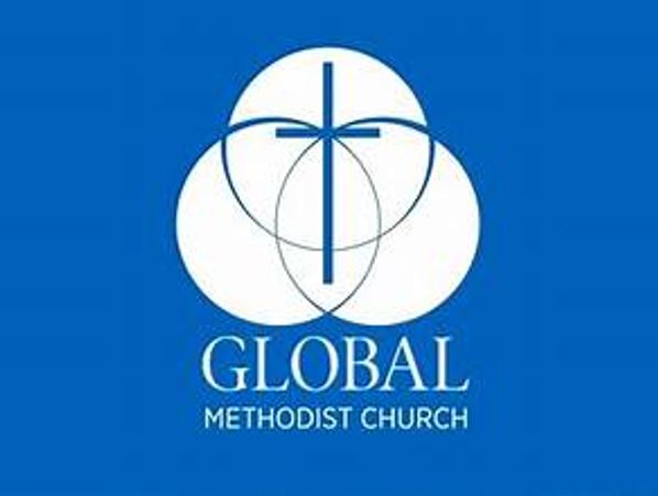 Logo of the Global Methodist Church with a cross and overlapping circles.
