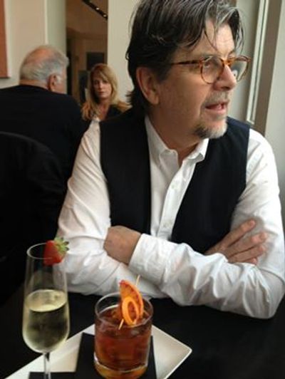 Lou Rera, drinking a negroni, Florence, Italy