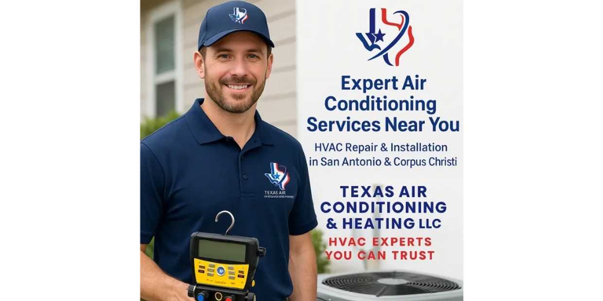 alt="HVAC technicians providing expert installations in San Antonio, Corpus Christi, & nearby cities"