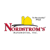 Nordstrom's logo with arch graphic.