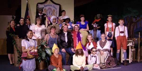 Cast of Fairy Tale Courtroom children's theatrical play by Dana Proulx-Willis 