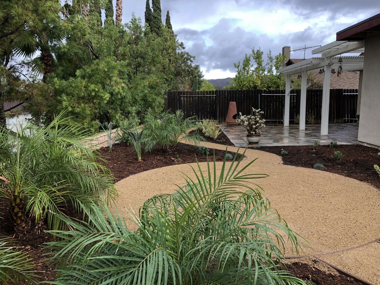Residential sod, tree and plant installation project