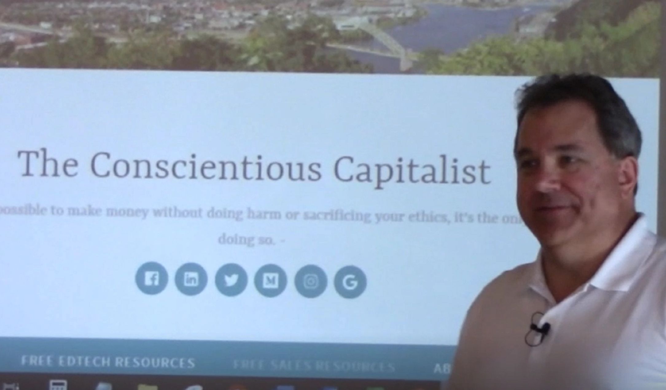 The Conscientious Capitalist presenting at startup incubator, Ascender, in Pittsburgh