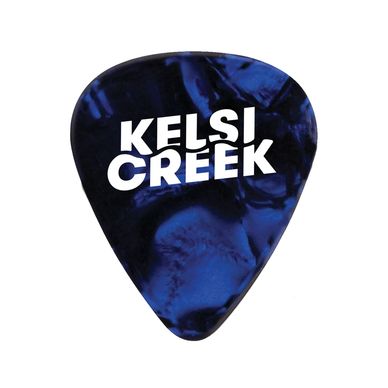 Kelsi Creek Logo Blue Guitar Pick Magnet