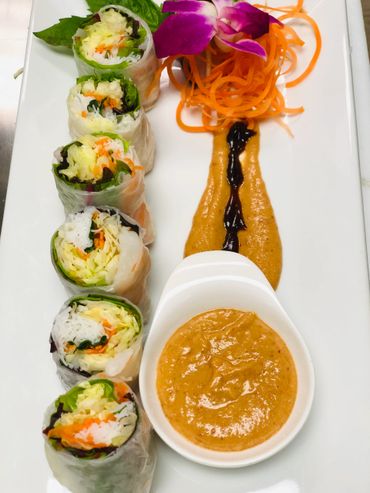 Fresh summer roll appetizer