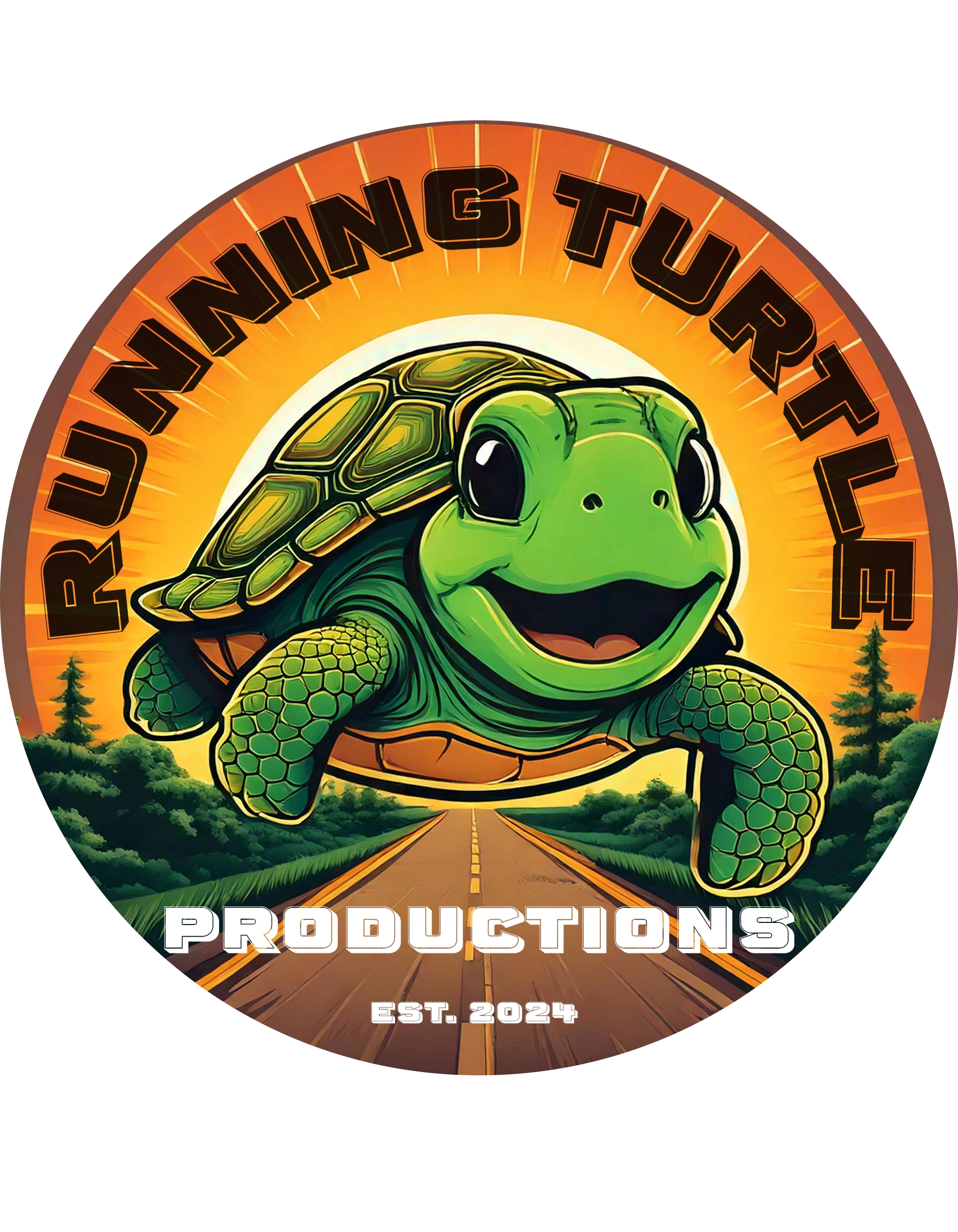 Run Turtle Logo Running Turtle Productions
