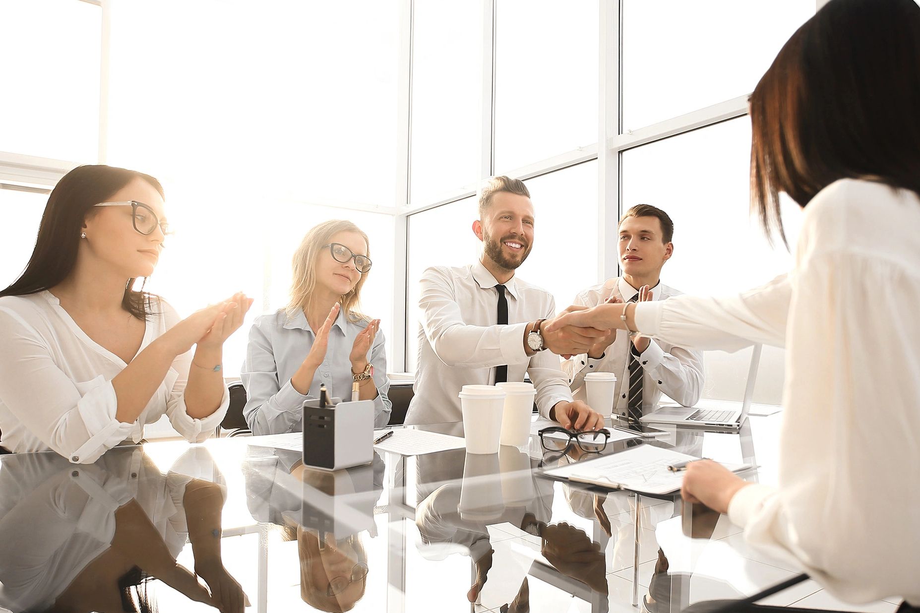 Denver Law Firm HR Consulting: Successful interview, handshake, Katie Jipp Consulting