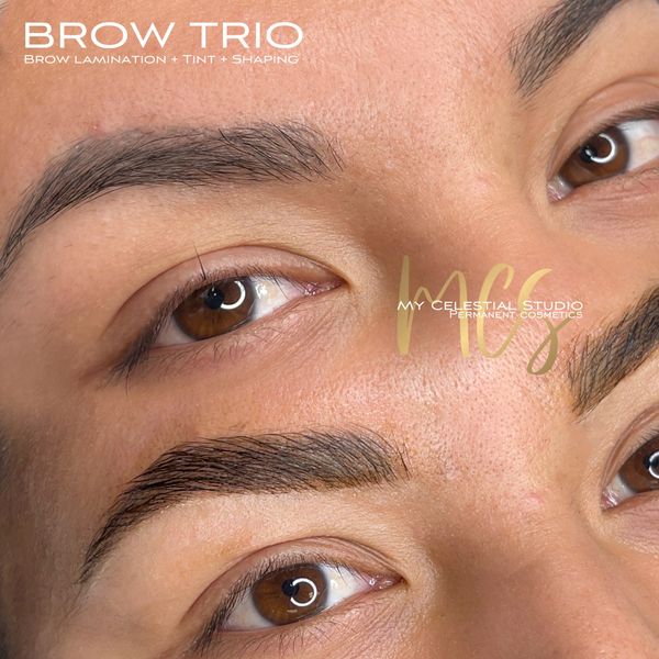 Brow Lamination, Wax, Shaping and Tint