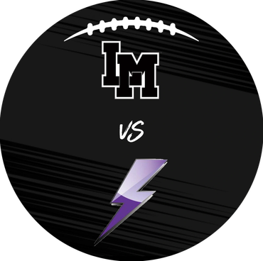 Black circular graphic with LM logo versus a purple lightning bolt.