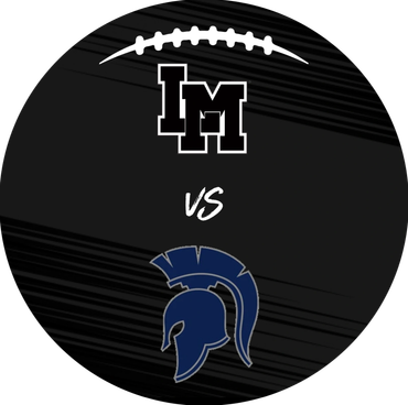 Logo of two teams facing off, with a football above and 'vs' in the center.