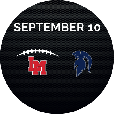 September 10 football game between LM and a team with a Spartan mascot.